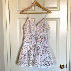 Lace Cocktail Mini Dress
